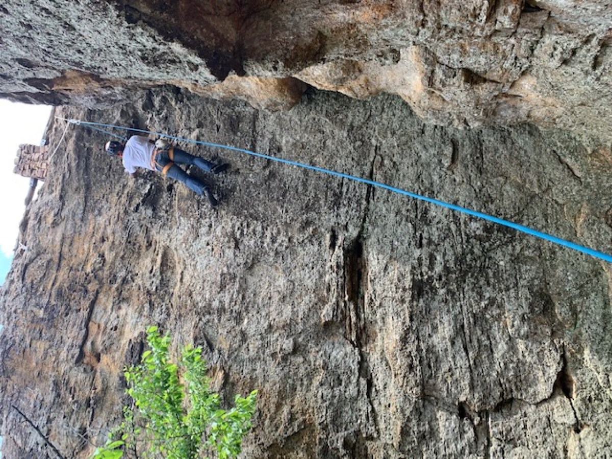 Rock Climber at Mineral Wells