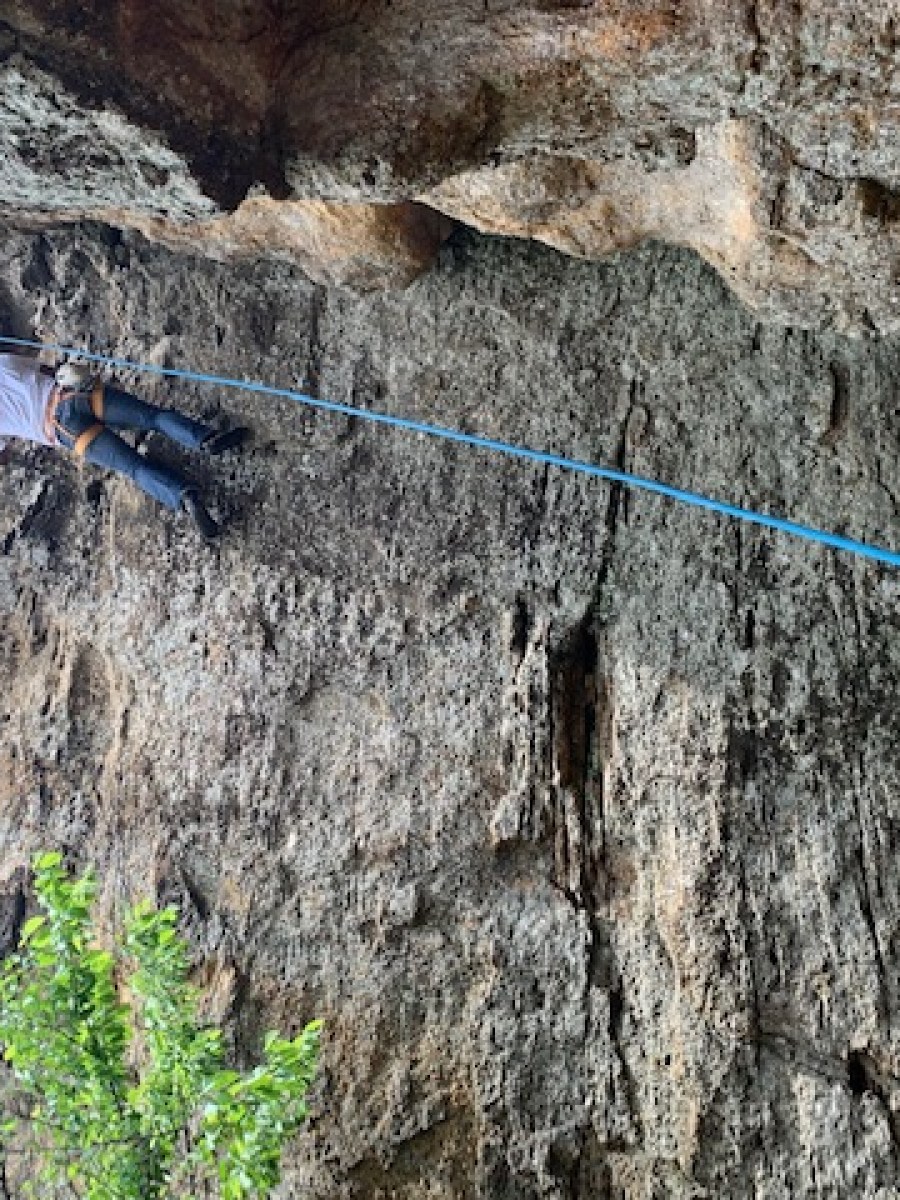 Rock Climber at Mineral Wells